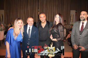 حضور دكتور أحمد لطفي خبير التجميل وحرمه حفل زفاف نجله الفنانة أمل رزق 